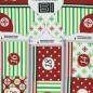 Preview: Baumwoll Panel Happy Christmas by Steinbeck ca. 145 cm Rot/Grün Adventskalender